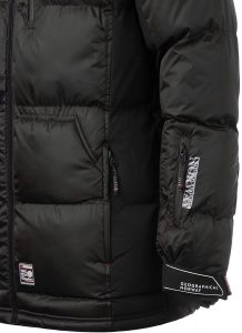 Detalles del Lateral del Abrigopara Hombre de Geographical Norway danone Men 001 en Negro