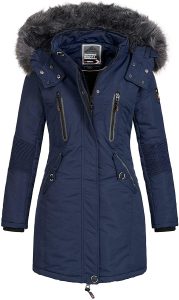 Parka Coracle Coraly Abrigo Mujer Norway en Azul Navy