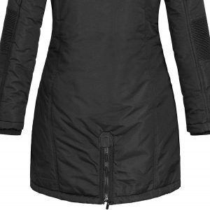 Abrigo de Mujer de Geographical Norway modelo Parka Coracle Coraly con cremallera de la espalda negro