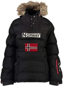 Abrigo para Niña de Geographical Norway: modelo chaqueta Anson 068 en negro