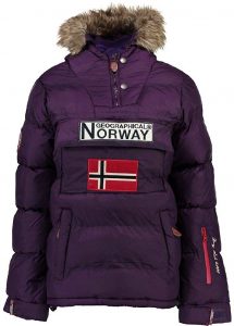 Abrigo para Niña de Geographical Norway: modelo chaqueta Anson 068 en púrpura