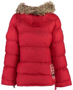 Abrigo para Niña de Geographical Norway: modelo chaqueta Anson 068 rojo