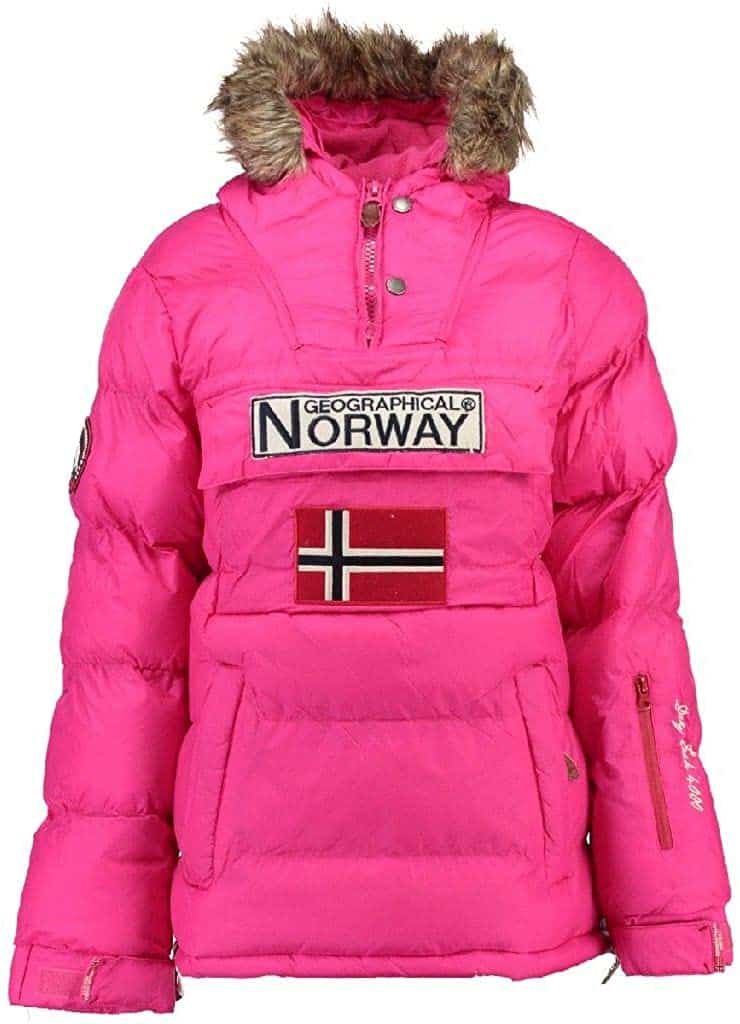 Abrigo para Niña de Geographical Norway: modelo chaqueta Anson 068 rosa
