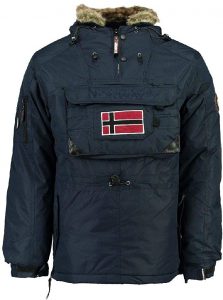 Abrigo para Niño Geographical Norway modelo: Parka Biblos 001 en Azul Marino Oscuro